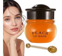 Lip Masque Overnight, 10g Hydrating Lip Care, 5/4/4 Centimeters Portable Nourishing Moisturizer, Honey/Peach Scrub for Dry, Cracked Lips, Dead Skin Remover