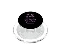 Lip of Truth Shall Be Established Proverbios 12:19 Versículo de la Biblia PopSockets PopGrip para MagSafe