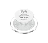 Lip of Truth Shall Be Established Proverbios 12:19 Versículo de la Biblia PopSockets PopGrip para MagSafe