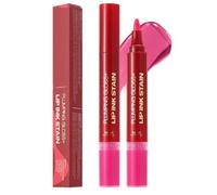 Lip Oil Liner, Combo Set Double-Head, Lip Leders Gloss, Fórmula Hidratante, Desgaste de Color de larga duración, Diseño Portable Ligero, Ideal para Niñas Mujeres Hermanas Amigos Presents Pres