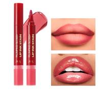 Lip Oil Liner Combo Set, Rim Gloss Liner, 0.098 inches, Double Head Hydrating Moisturizing, Long Lasting Beauty Cosmetics, Mouthline Makeup for Girls, Wife Sister Friends Birthday Holiday