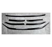 Lip Parachoques Delantero para VW para Tiguan MK2 Facelift 2020-2023 Inserto Parachoques Delantero Parrilla Negra Brillante Tiras Rejilla Embellecedora Cubierta(6PCS)