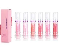 Lip Plumper, Lip Plumper Gloss, Lip Plumping Booster Gloss, Plumping Lip Oil with Chili Extract, Natural Lip Plumping Oil and Lip Care Serum Enhancer, Hydrating & Reduce Fine Lines (6Pcs)