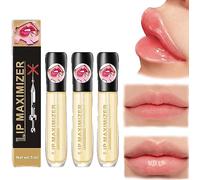 Lip Plumper Vitamin E Lip Plumping Serum,Lip Maximizer Hyaluronic Lip Plumper,Lip Enhancer Plumper Lip Care Serum,Lip Repairing Reduce Lip Fine Lines (3pcs)