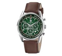 Lip Reloj Himalaya 40 mm - Cronógrafo - Cuero Marrón Esfera Verde, correa
