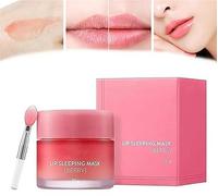 Lip Sleeping Mask,Lip Care Lip Moisturiser,Lip Mask Overnight Lip Balms,Dark Lips Repairs Dry Chapped Peeling Cracked Lips,Dry Chapped Peeling Cracked Lips (3 Pcs)