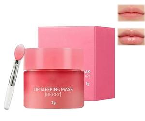 Lip Sleeping Mask, Lip Sleeping Care Special Mask, Moisture & Collagen Booster Lip Sleeping Mask, Lip Care Cream Moisturize Hydrate Exfoliate Repair Dry & Chapped Lip (2pcs)