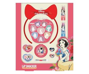 Lip Smacker Blancanieves Hair Band with Face Set, Set 18 Piezas Banda para el Pelo y Maquillaje Infantil con Brillo de Labios, Bálsamos Labiales, Cremas Luminosas y Accesorios, Regalo Princesas Disney