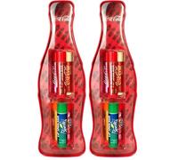 Lip Smacker Coca-Cola Vintage Tin Collection, 6 auténticos Lip Smackers con sabor a Coca-Cola en la icónica botella, Set de regalo para niños (Paquete de 2)