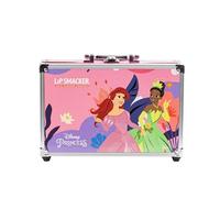 Lip Smacker Disney Princess Traincase, Set de Maquillaje para Niñas, 40+ Piezas de Maquillaje para Rostro, Labios y Uñas con Accesorios de Belleza para Cabello y Maquillaje Incluidos