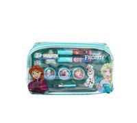 Lip Smacker Frozen Bolso Esencial de Maquillaje, Set de Maquillaje Frozen para Niñas con Brillos de Labios, Sombras de Ojos, Aplicadores de Maquillaje y Accesorios para un Look de Princesa Disney
