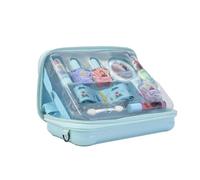 Lip Smacker Frozen Travel Beauty Case, Maletín de Maquillaje Frozen para Niñas con Paleta de Sombras, Maquillaje para Labios y Uñas con Accesorios de Belleza Incluidos