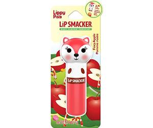Lip Smacker - Lippy Pals Collection Lip Balm - Bálsamo Labial para Niñas Zorro - Sabor Manzana - Regalo para los Amigos con Figuras de Animales, Maquillaje para Niñas - Pack Individual de Zorro