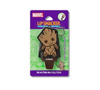 Lip Smacker Marvel, Guardianes de la Galaxia, Bálsamo Labial para Niños con Llavero Marvel, Forma de Piruleta Fácil de Aplicar, Bálsamo Labial con Aceite de Ricino, Groot Beer Float