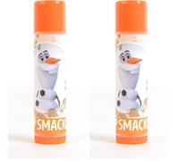 Lip Smacker Olaf, Bálsamo Labial Inspirado en Frozen para Niños, Hidrata, Suaviza, Da Brillo, Sabor a Gofre y Sirope (Paquete de 2)