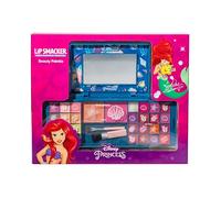 Lip Smacker Princess Ariel Beauty Palette, Set de Regalo de Maquillaje, Brillos Labiales, Cremas, Rubor y Bronceador para tus Hijos, Accesorios de Maquillaje y Espejo Incluidos