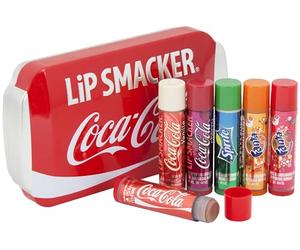 Lip Smacker - Set de Bálsamo Labial Hidratante Infantil de Diferentes Sabores - Hidratante Labios Ideal como Regalo, Colección Envasada en una Icónica Lata de Coca Cola - Pack de 6