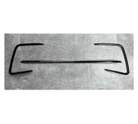 Lip Spoiler Delantero Frontal para VW para Tiguan MK2 Facelift 2020-2023 Inserto Parachoques Delantero Parrilla Negra Brillante Tiras Rejilla Embellecedora Cubierta(3PCS)