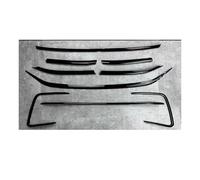 Lip Spoiler Delantero Frontal para VW para Tiguan MK2 Facelift 2020-2023 Inserto Parachoques Delantero Parrilla Negra Brillante Tiras Rejilla Embellecedora Cubierta(9PCS)