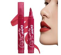 Lip Stain Marker, Matte Color, Waterproof Liner Marker, Portable Tinted Lipstick Pen, Sturdy Long Lasting Makeup Tool for All Day Wear Beauty Routines and Commuting Use