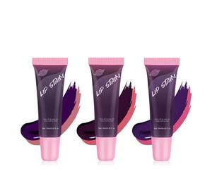 Lip Stain Peel Off, paquete de 3 unidades, resistente al agua, de larga duración, exfoliante de alta pigmentación, acabado mate, previene la transferencia de tinta, exfoliación de labios, con