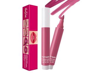 Lip Stain Pen - Lightweight Smooth Lip Colour | Liquid Long Lasting Liр Tint - Fórmula a prueba de muda pigmentada para un acabado natural y construible que proporciona labios y definidos