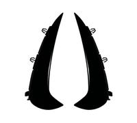 Lip Wing Spoiler 2X 2023 para Benz para GLC Clase X254 AMG Línea para Difusor Parachoques Trasero Alerón Viento Cubierta Embellecedora por Kit Carrocería ABS(Gloss Black)