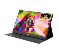 Lipa AX-60 monitor portátil 4k ultra hd 15.6" 4k monitor, hdmi usb c, para playstation, xbox, interruptor, computadora y smartphone, con estuche y soporte