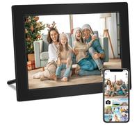 Lipa X80 Marco de fotos digital de 10,1 pulgadas con aplicación Frameo - WiFi, montaje en pared, Android 11, pantalla táctil IPS, 32 GB, Bluetooth y WiFi