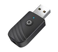 Lipeed Adaptador Bluetooth, transmisor y receptor 3 en 1, USB Bluetooth 5.0, adaptador de audio USB, receptor con cable de audio digital de 3,5 mm, auriculares para PC y TV