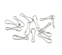 Lipfer 20pcs Hebilla Colgante De Metal Spring Clip Clip Ganchos Karabiner para Hamacas De Ratas/Jaula De Pájaros/casa del Árbol/joyería/Juguete para Perros De Mascotas/muñeca De Felpa/Herramienta De