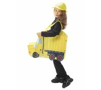 Lipfer Disfraz De Camión Volquete para Niño Pequeño, Bonito Disfraz De Camión De Construcción Amarillo con Sombrero, Divertidos Disfraces De Cosplay para Niños.
