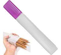 Lipfer Gran Transparente Plástico De Punto De Plástico Pon De Aguja De Aguja De Almacenamiento Contenedores De Tubo Sweater Needles De Tejido Caja De Almacenamiento
