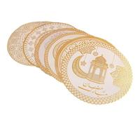 Lipfer Manteles Individuales Ramadán, Manteles Individuales Eid Mubarak, Adornos para Mesa De Comedor para Fiesta Islámica Musulmana Iftar, 8 Uds.