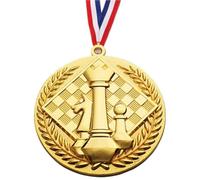 Lipfer Medallas De Premio En Relieve para Niños Medallas De Premio De Ajedrez Premio Trofeo Premio Medallas del Cuadro De Honor Premios con Cordón