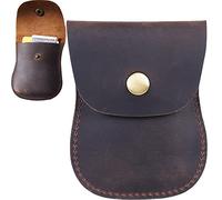 Lipfer Purse De Monedera De Cuero De Cuero Genuino Titular De Tarjeta De Crédito Retro Bolsillo De Bolsillo Billetera Mini Bolsa De Almacenamiento