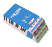 Lipfer Tabla De Acordes De Piano, 120 Hojas, Tarjetas Flash para Piano, Tarjetas Didácticas Divertidas, Tabla De Tarjetas Didácticas De Acordes De Piano para Estudiantes De Piano, Adultos Y Niños