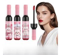 Lipgloss Für Frauen, Lippenfleck - 3 Farben Pigmentiertes Lippenfleckset,Schönheitsartikel, Weinflaschenform, Langlebiges Tägliches Make-up Für Frauen Mädchen