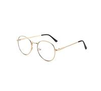 LIPIODOL Gafas Metal Estilo de los Años Sesenta Lente Transparente Filtro Luz Azul Ordenador Proteccion