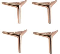 LIPJIA Patas para Mesas Juego de Patas de Metal para Muebles, Triangulares, para Armario, sofá, Mesa de Centro, Soporte de TV, Patas alternativas DIY, Color Rosa, 18 cm/7,1 Pulgadas