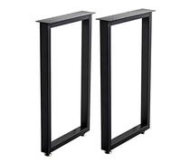 LIPJIA Patas para Mesas Patas de Mesa de Metal de Estilo Industrial, Resistentes, Negras, de Repuesto, para Bricolaje, de 70/100 cm de Alto, de Acero, para Mesa de Centro, Mesa de Comedor y Muebles.