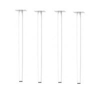LIPJIA Patas para Mesas Patas de Metal para Muebles, Paquete de 4, cónicas, Verticales, para Mesa de Centro, Comedor, mesita de Noche (90 cm/35,43 Pulgadas), Color Blanco