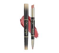 Lipliner Lipstick De Doble Cabeza Lipliner 2 En 1 Mate Mate Superficie Impermeal Al Agua, No Se Desvanece, No LáPiz Labial Taza De Larga DuracióN Labial Color Maquillaje LíQuido