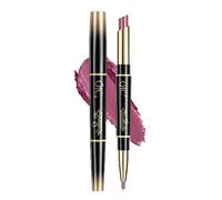 Lipliner Lipstick De Doble Cabeza Lipliner 2 En 1 Mate Mate Superficie Impermeal Al Agua, No Se Desvanece, No LáPiz Labial Taza De Larga DuracióN Labial Color Maquillaje LíQuido