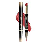 Lipliner Lipstick De Doble Cabeza Lipliner 2 En 1 Mate Mate Superficie Impermeal Al Agua, No Se Desvanece, No LáPiz Labial Taza De Larga DuracióN Labial Color Maquillaje LíQuido