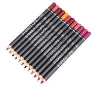 Lipliner Set Italia Deluxe 14 × 6 × 2 Vibely 12pcs Lipliner Impermeable Mate Lip Liner Lápiz Labio Maquillaje Cosmético Pen Set