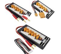 Lipo - Placa de carga paralela 2S-6S XT60 para cargador B6, fusible LED PCB de 40 A de grosor, carga rápida simultánea multibatería