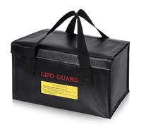 Lipo Safe Bag, 260 x 130 x 150 mm, resistente al fuego, a prueba de explosiones, bolsa reflectante para encontrar rápidamente por la noche Lipo bolsa segura para batería de Li-Po, batería de drones