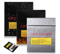 Lipo Safe Bag Bolsa de seguridad a prueba de explosiones: 18 x 23 cm, resistente al fuego, bolsa de batería resistente a altas temperaturas, protección contra incendios, bolsa de batería ignífuga (2