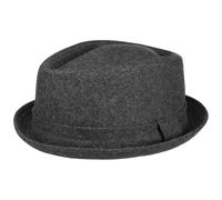 LIPODO Diamond Crown Pork Pie Fedora Sombrero de Fieltro con Lana Forro Interior Unisex Otoño/Invierno